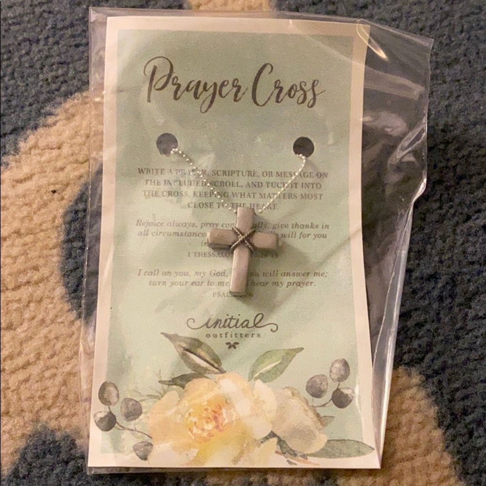 Initial Outfitters Prayer Cross Necklace